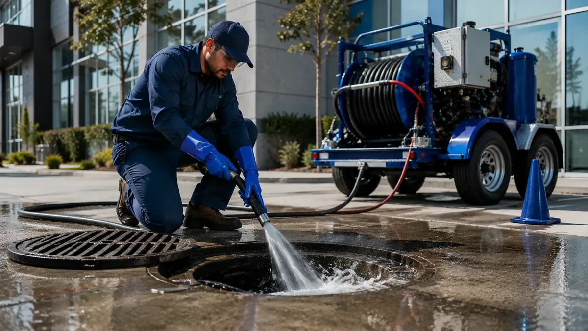 Commercial Hydro Jet Drain Cleaning in Onyx