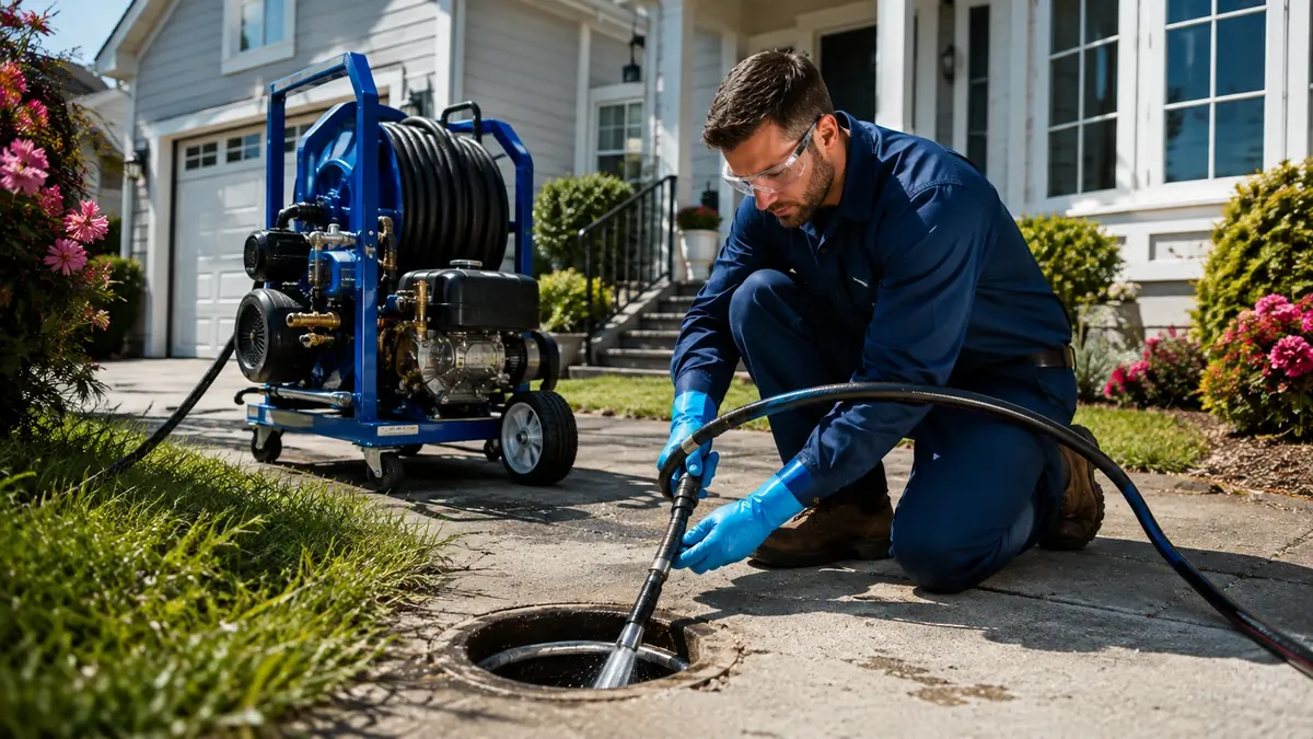 Residential Hydro Jet Drain Cleaning in Onyx