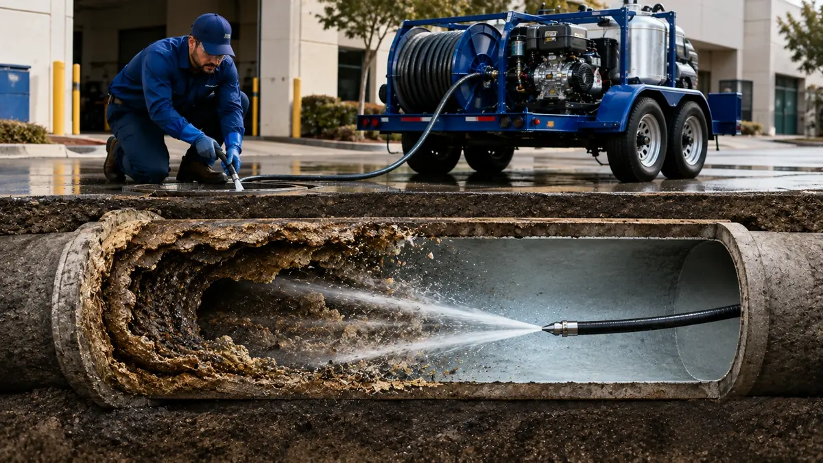 Sewer Pipe Descaling in Onyx